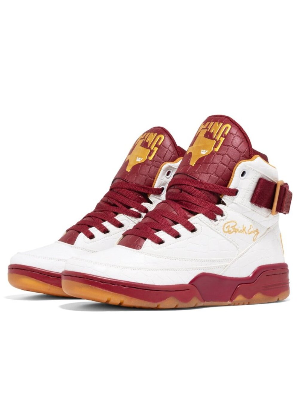 33 HI x PIMP C White/Burgundy/Gold